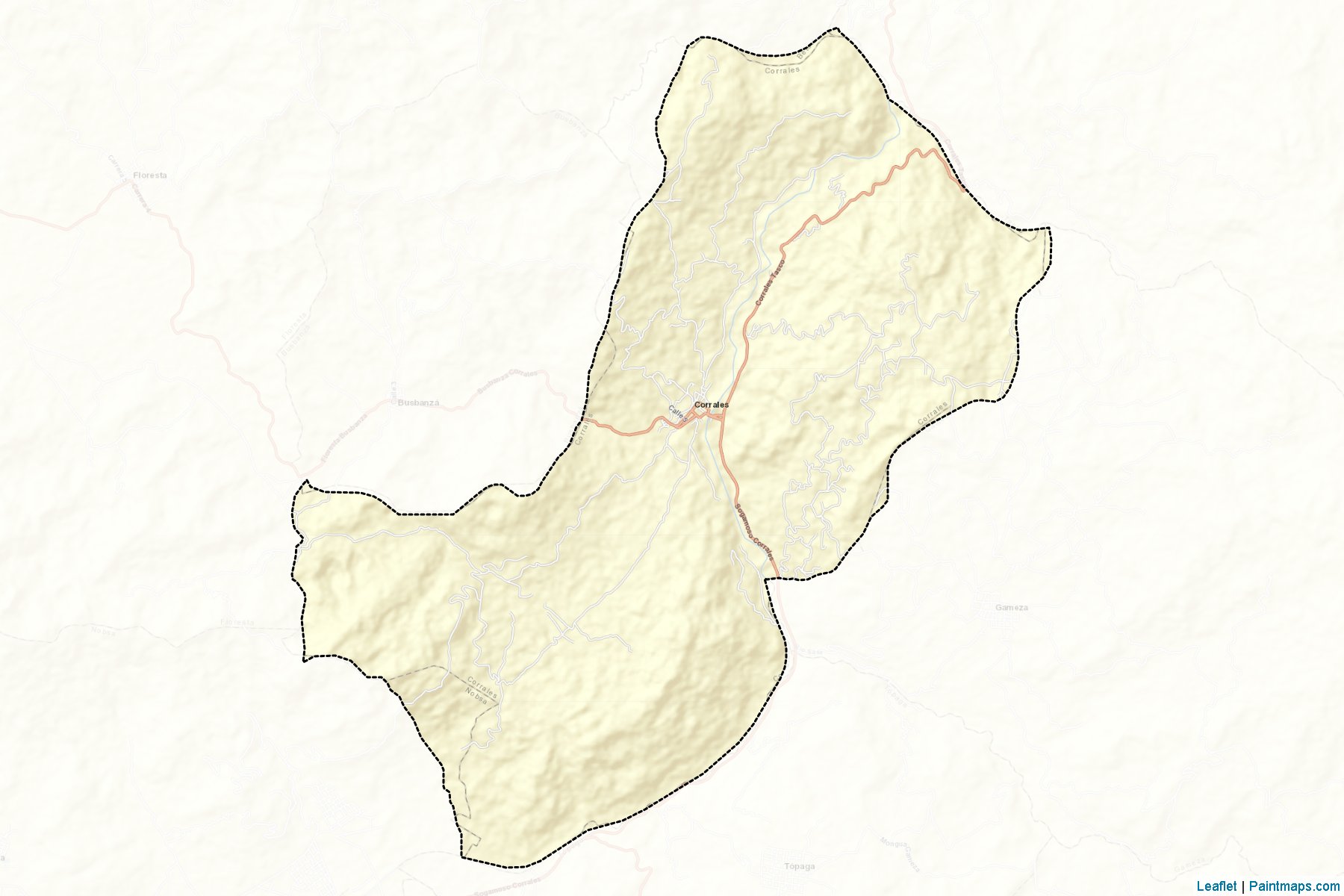 Muestras de recorte de mapas Corrales (Boyacá)-2