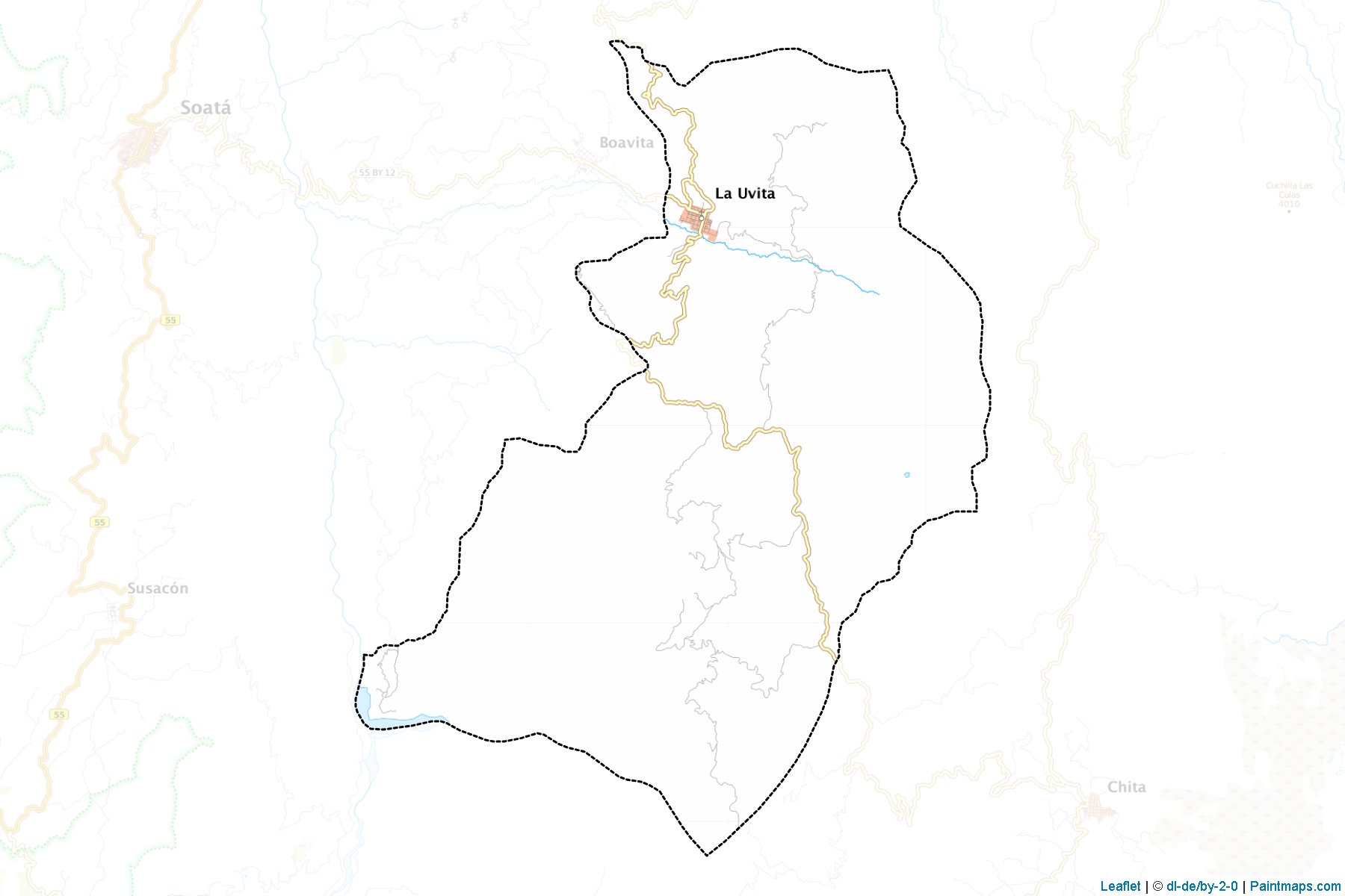 Muestras de recorte de mapas La Uvita (Boyacá)-1