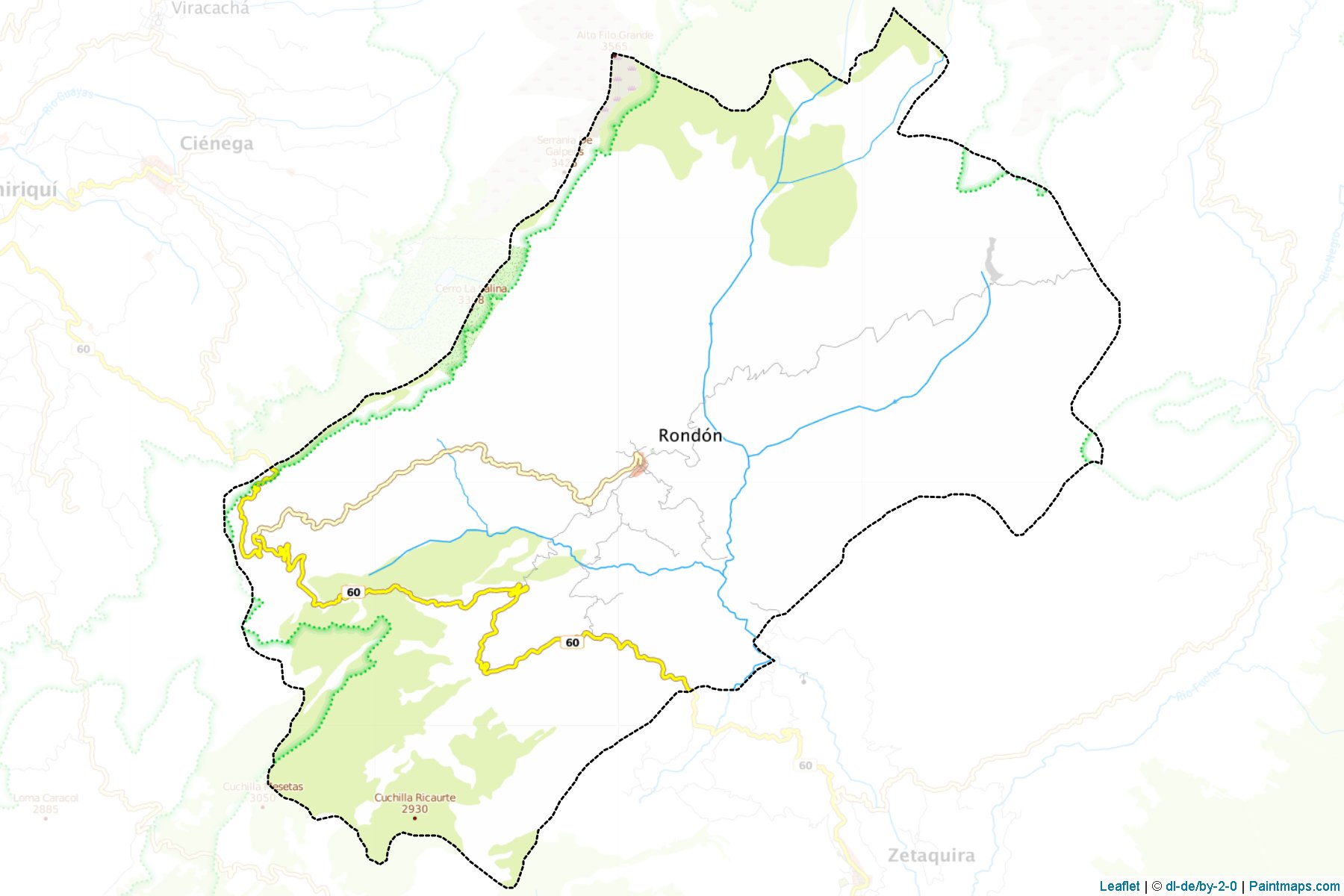 Muestras de recorte de mapas Rondón (Boyacá)-1