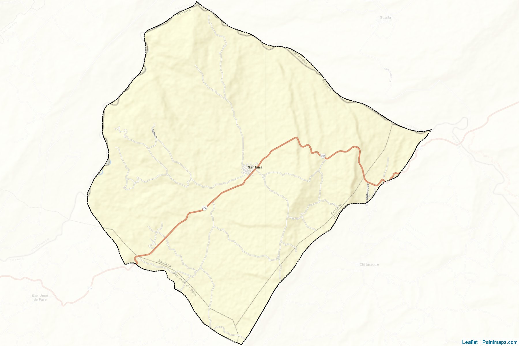 Muestras de recorte de mapas Santana (Boyacá)-2