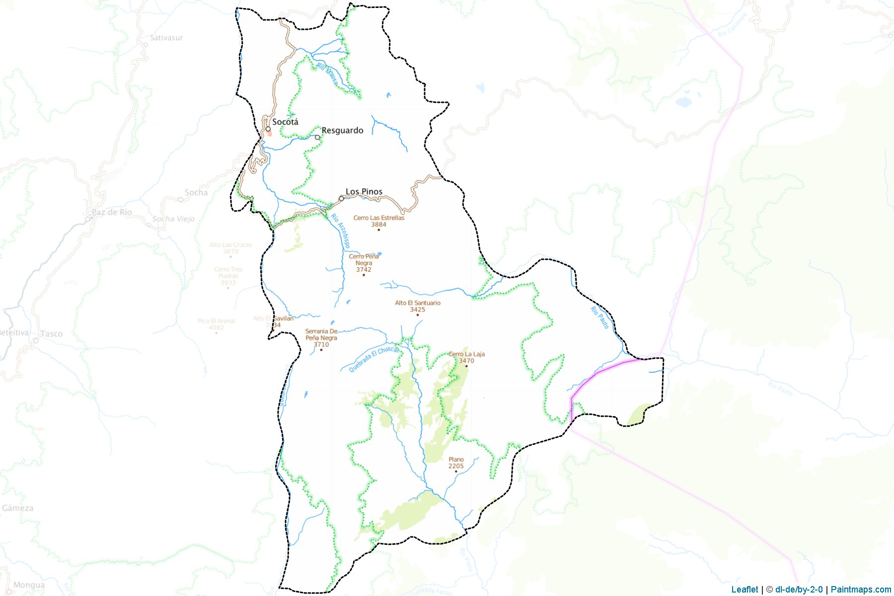 Muestras de recorte de mapas Socotá (Boyacá)-1