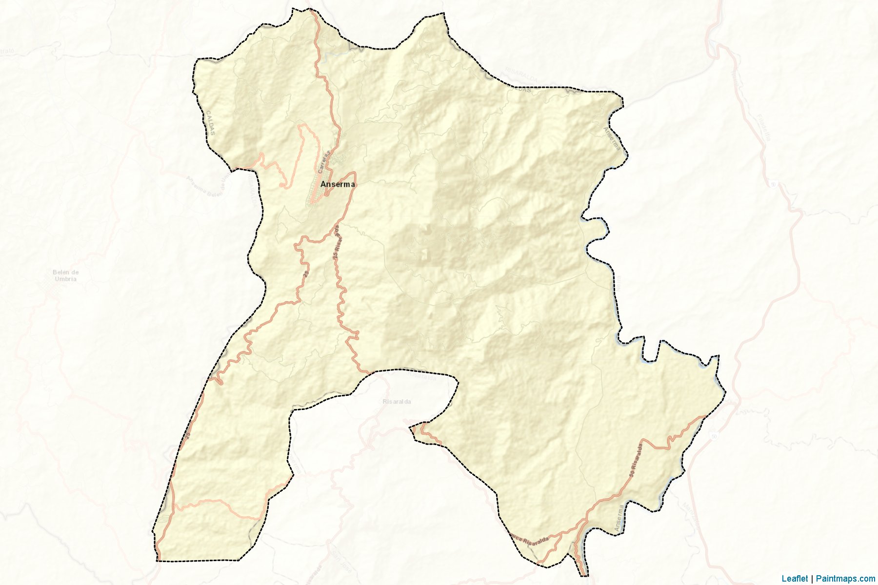 Muestras de recorte de mapas Anserma (Caldas)-2