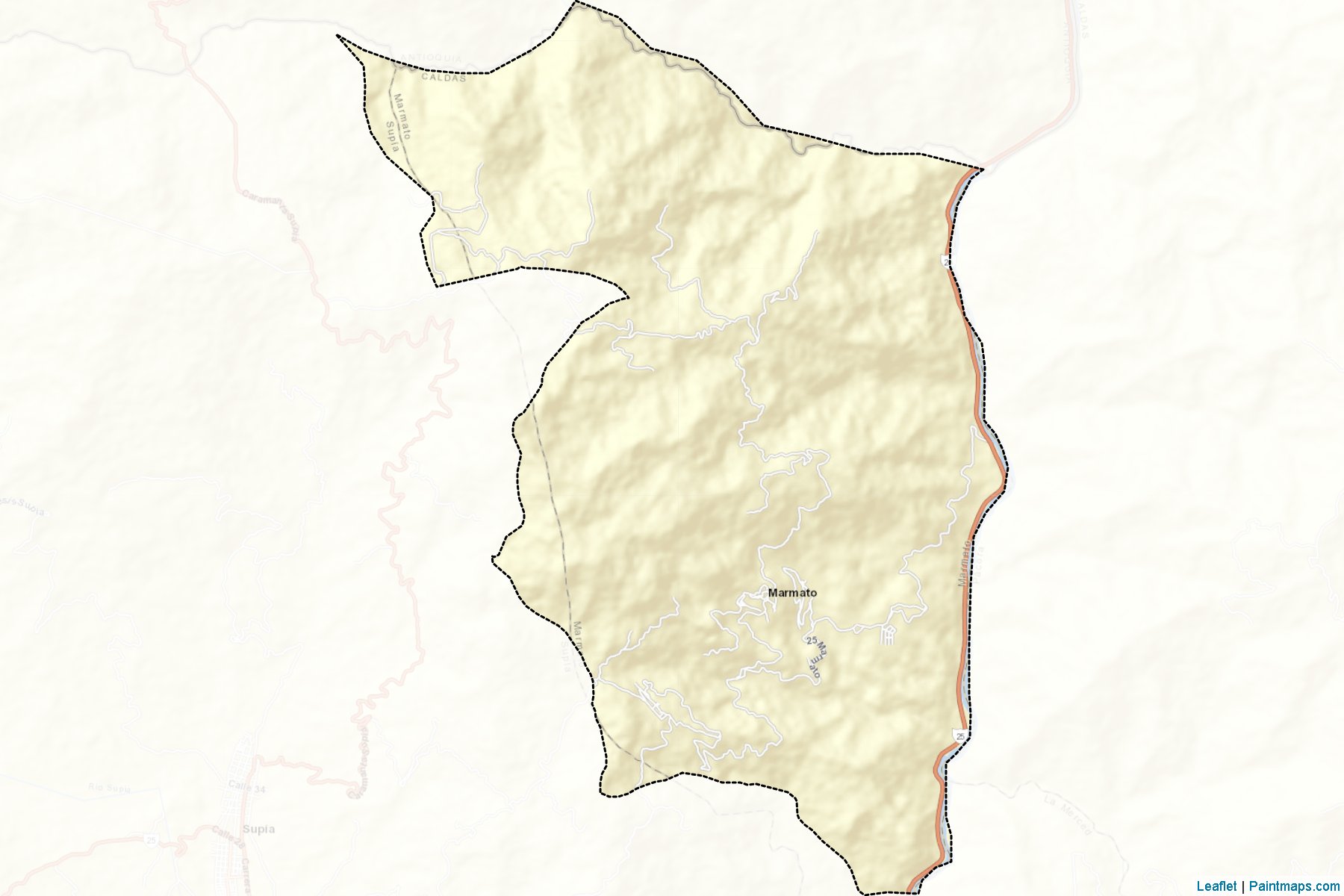 Muestras de recorte de mapas Marmato (Caldas)-2