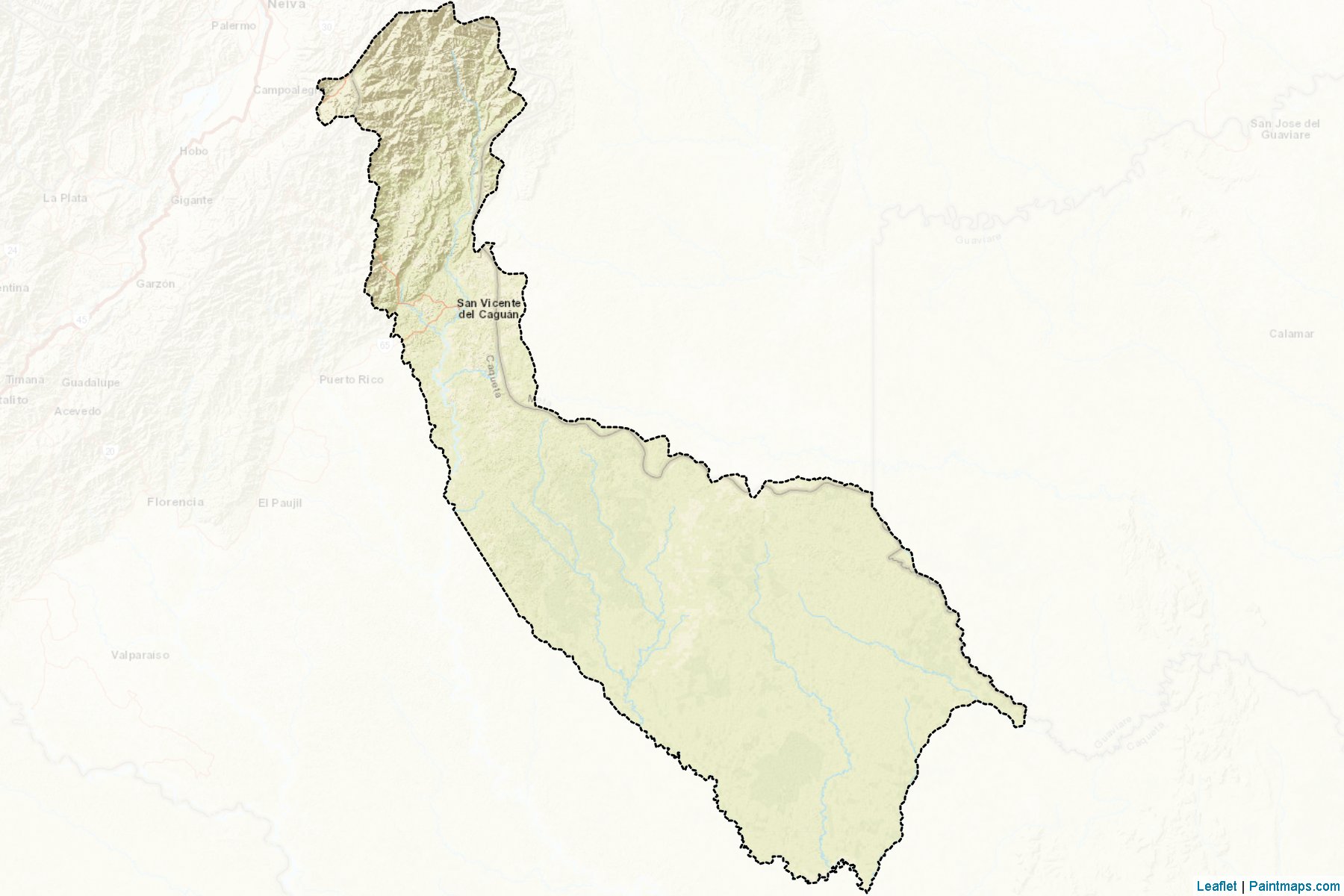 Muestras de recorte de mapas San Vicente Del Caguán (Caquetá)-2