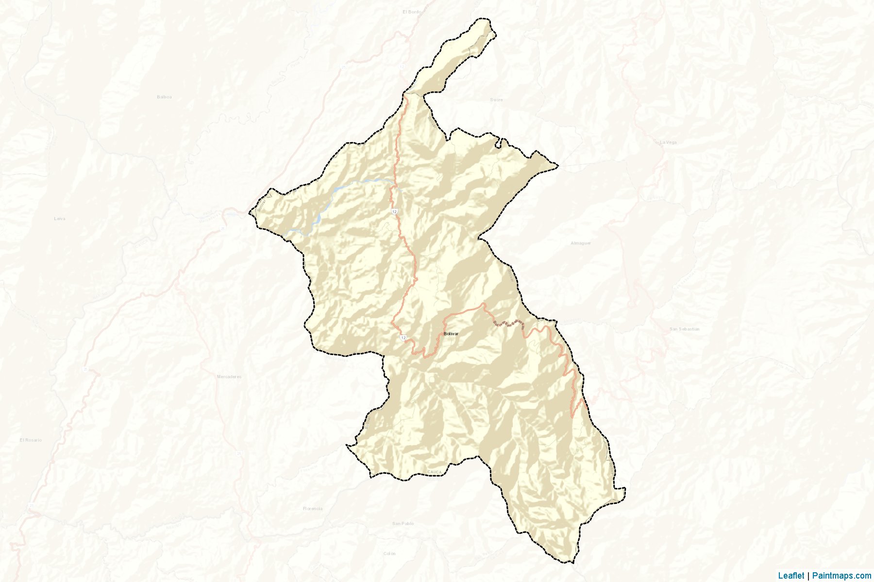 Muestras de recorte de mapas Bolívar (Cauca)-2