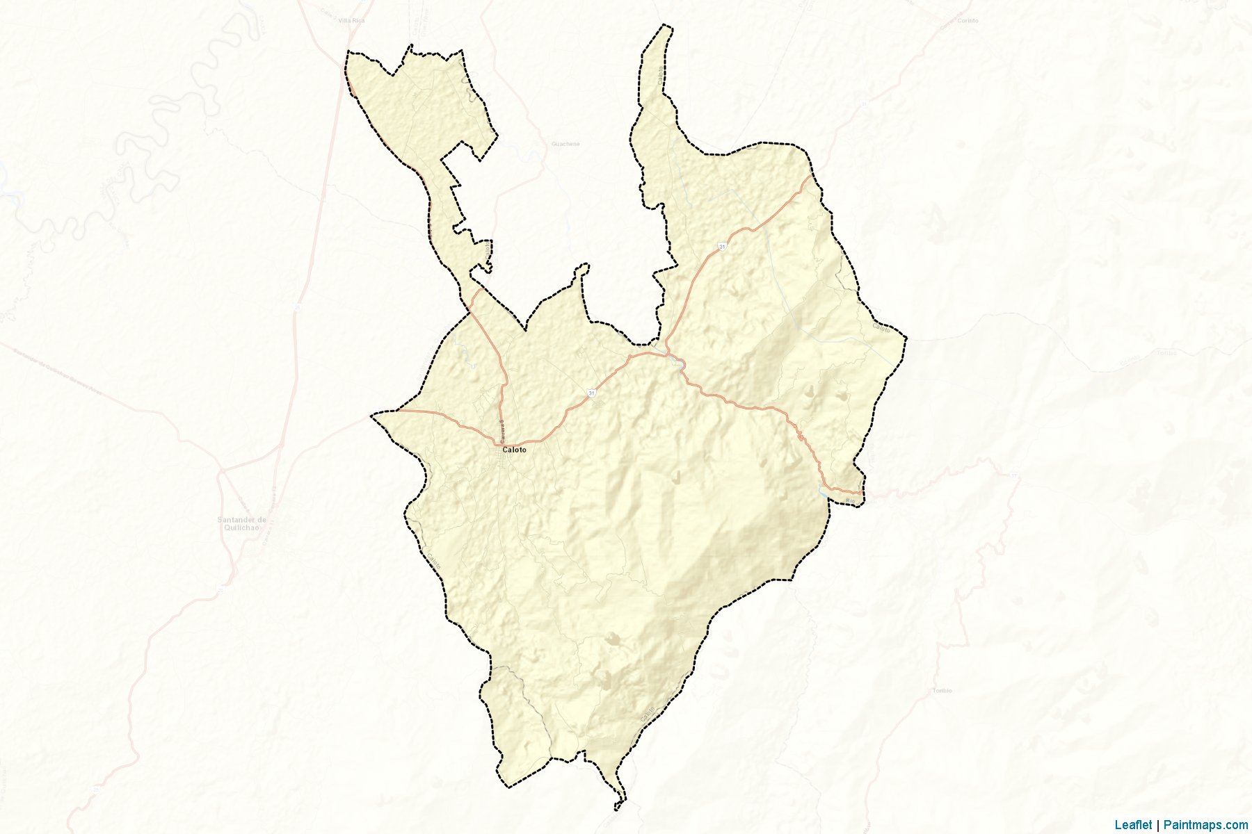 Muestras de recorte de mapas Caloto (Cauca)-2