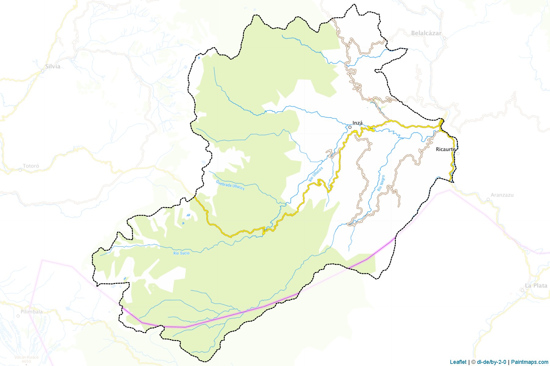 Inzá (Cauca) Map Cropping Samples-1