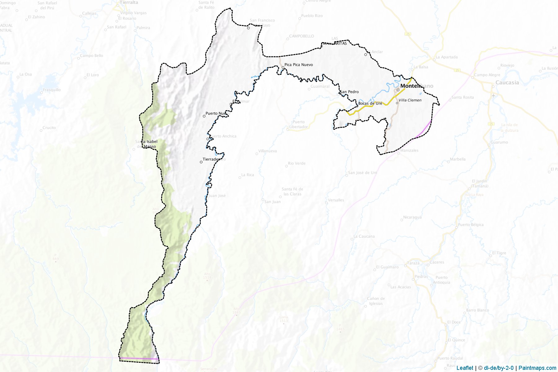 Muestras de recorte de mapas Montelíbano (Córdoba)-1