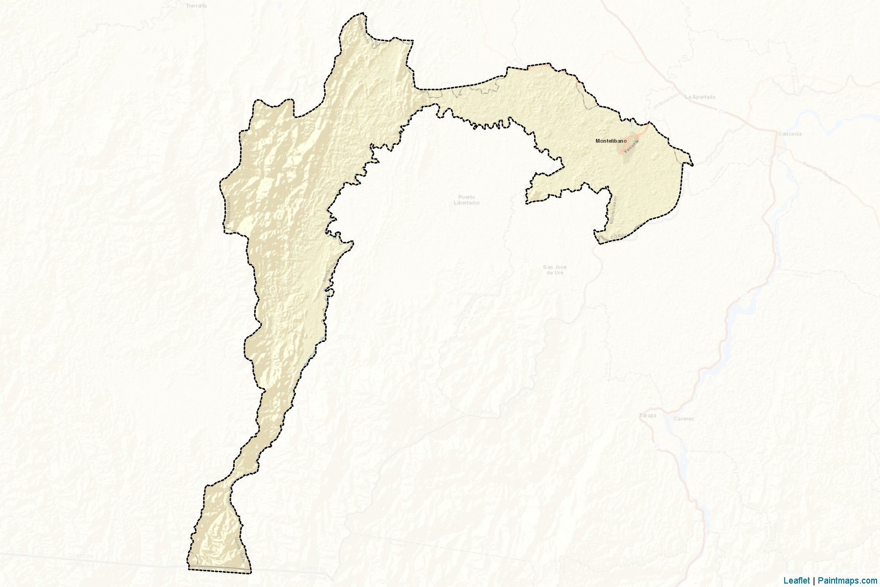 Muestras de recorte de mapas Montelíbano (Córdoba)-2