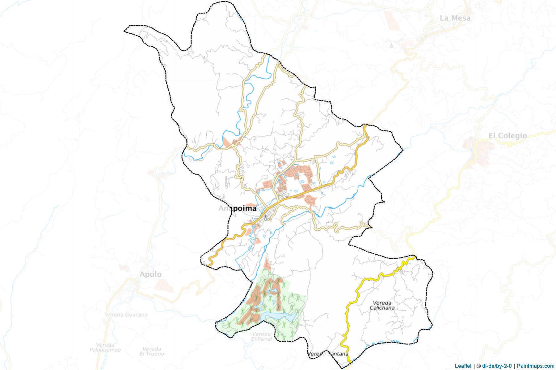 Anapoima (Cundinamarca) Map Cropping Samples-1