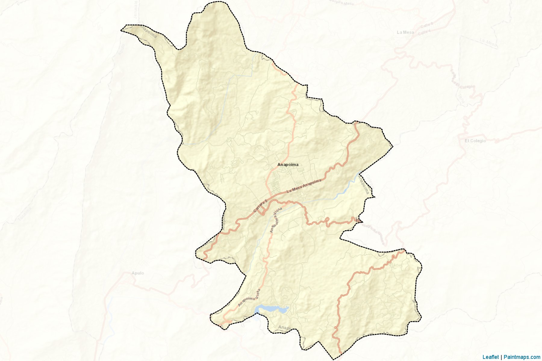 Anapoima (Cundinamarca) Map Cropping Samples-2