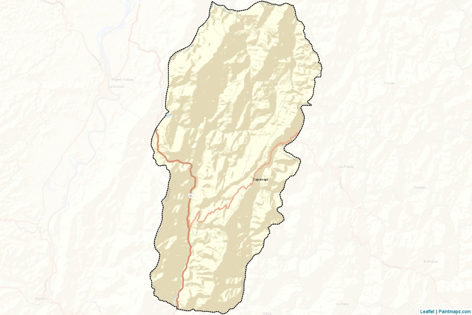 Muestras de recorte de mapas Caparrapí (Cundinamarca)-2