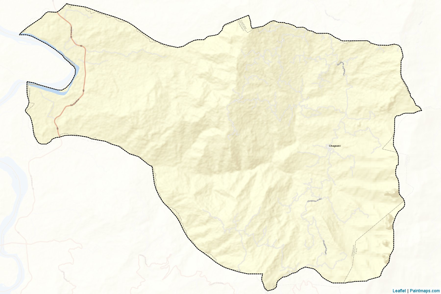 Muestras de recorte de mapas Chaguaní (Cundinamarca)-2