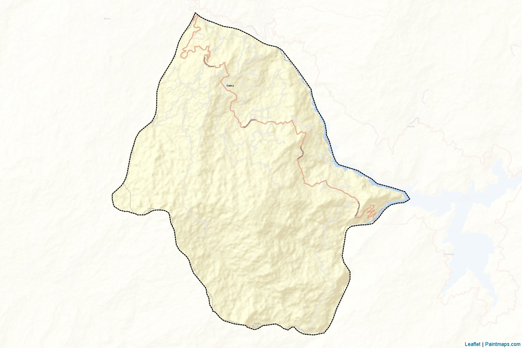 Muestras de recorte de mapas Gama (Cundinamarca)-2