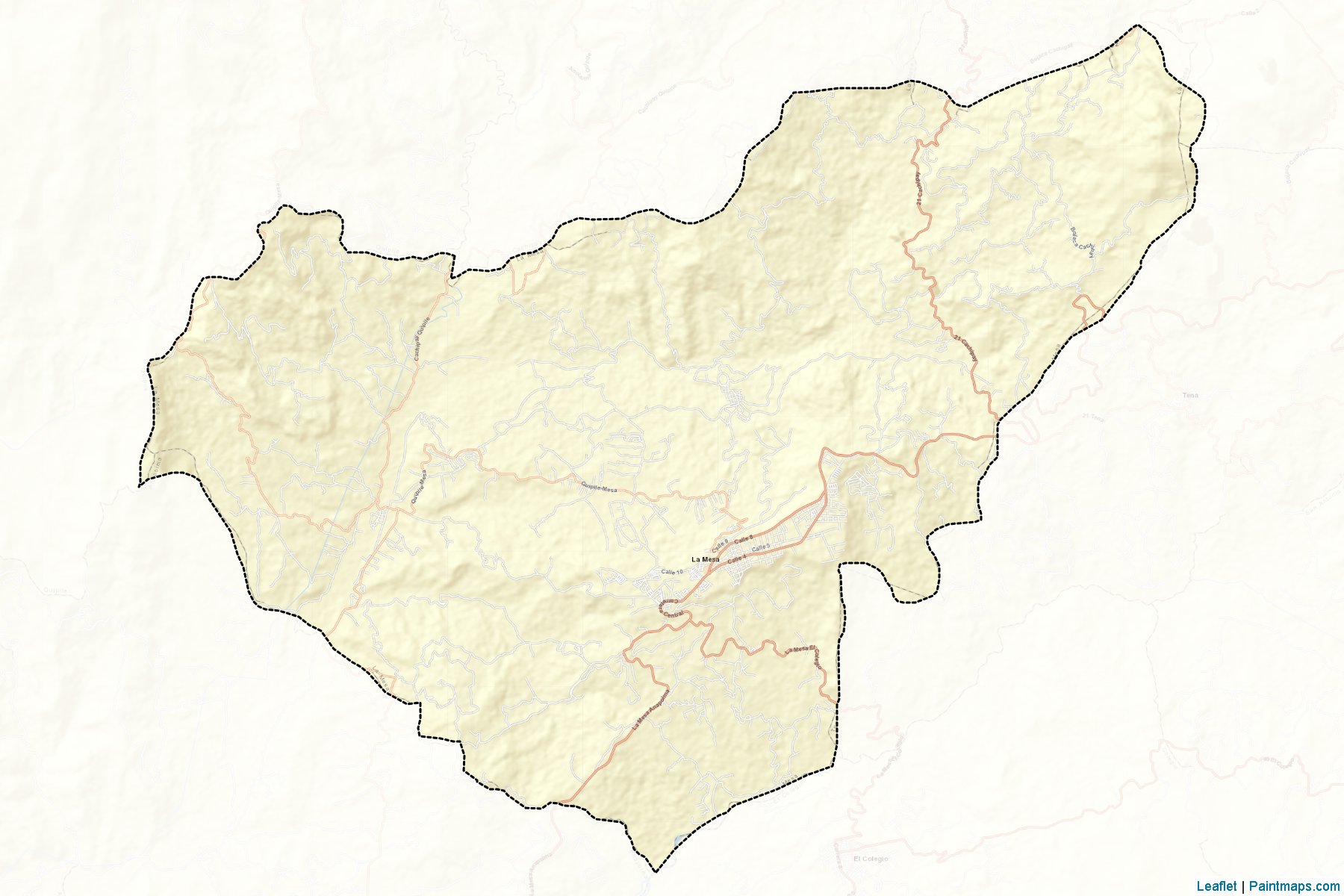 Muestras de recorte de mapas La Mesa (Cundinamarca)-2