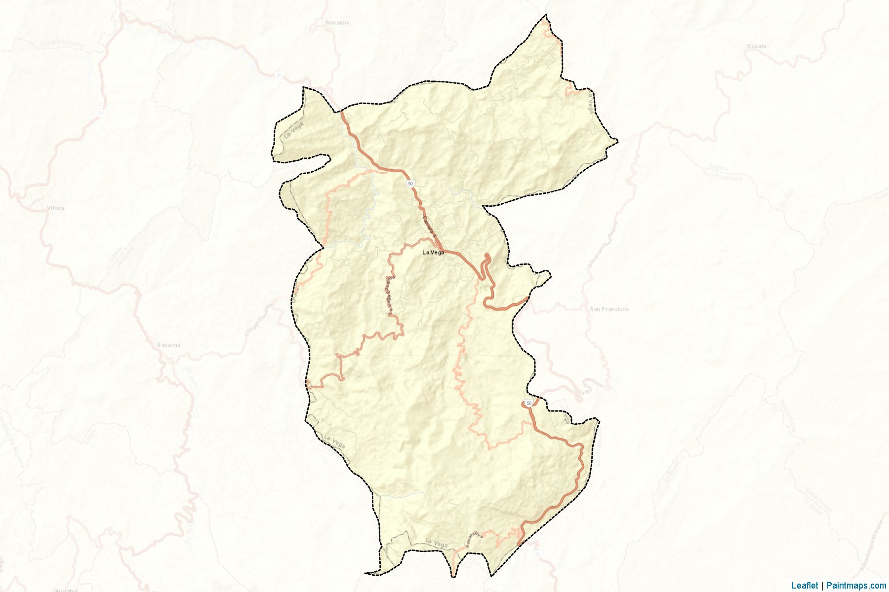 La Vega (Cundinamarca) Map Cropping Samples-2