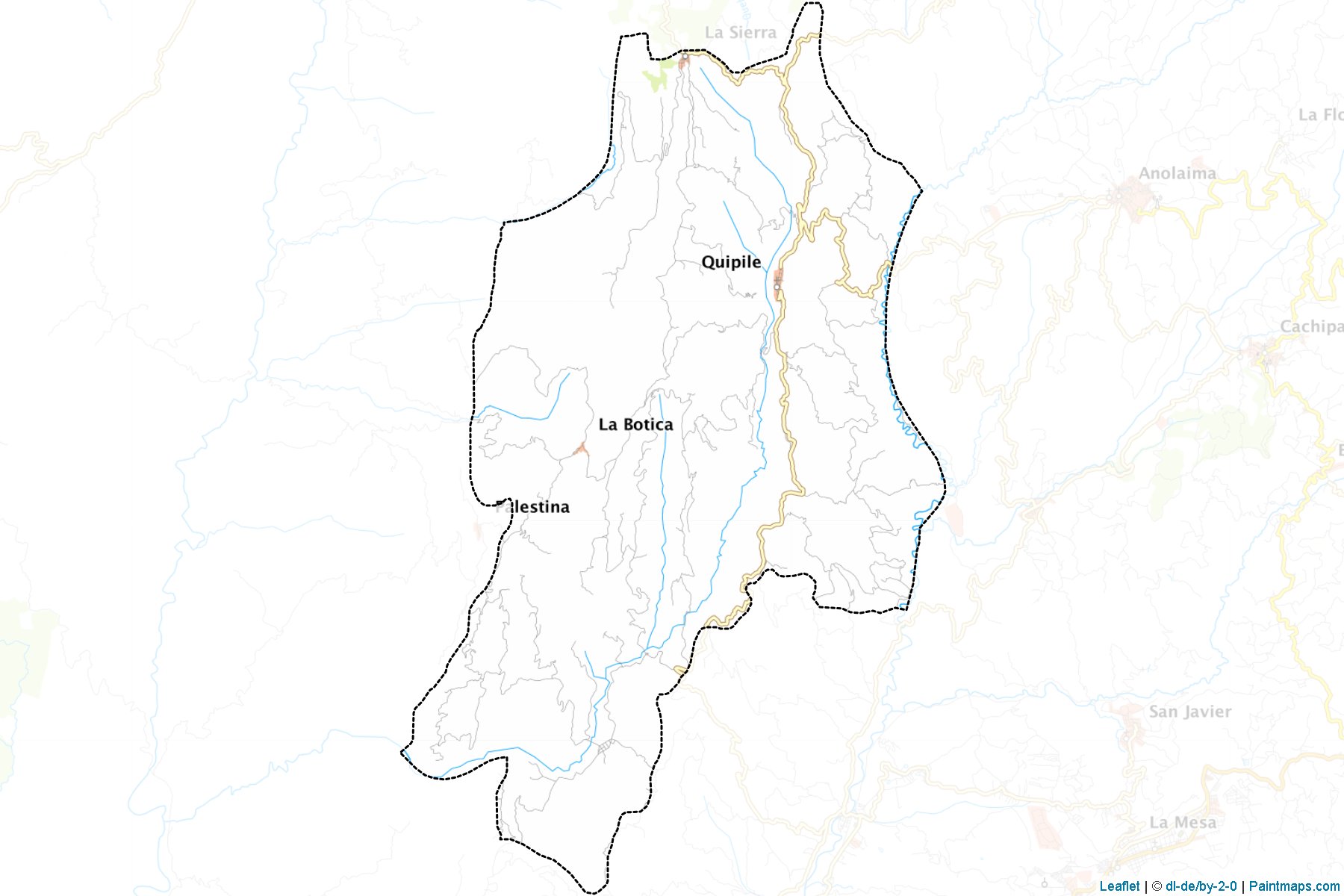 Quipile (Cundinamarca) Haritası Örnekleri-1