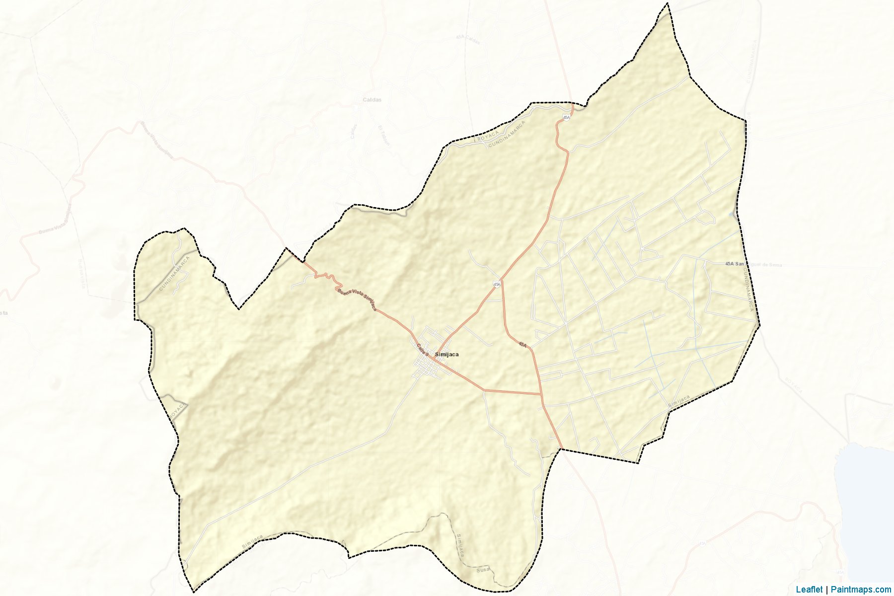 Simijaca (Cundinamarca) Map Cropping Samples-2