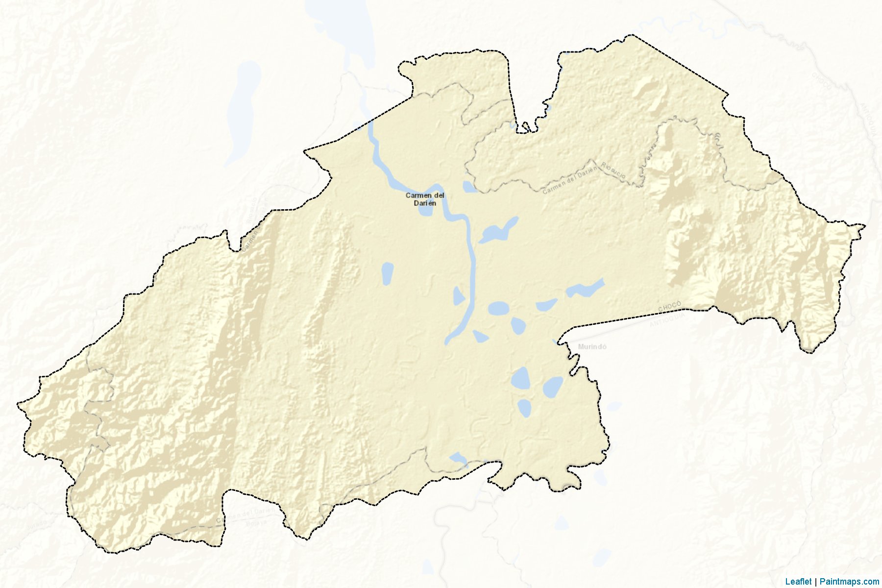 Muestras de recorte de mapas Carmen Del Darién (Chocó)-2