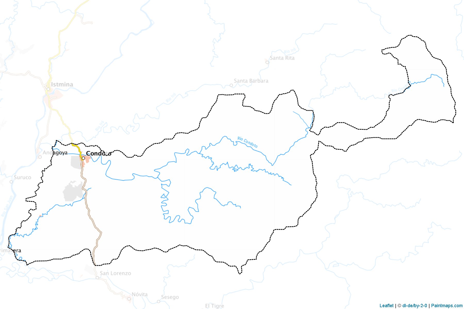 Condoto (Chocó) Haritası Örnekleri-1