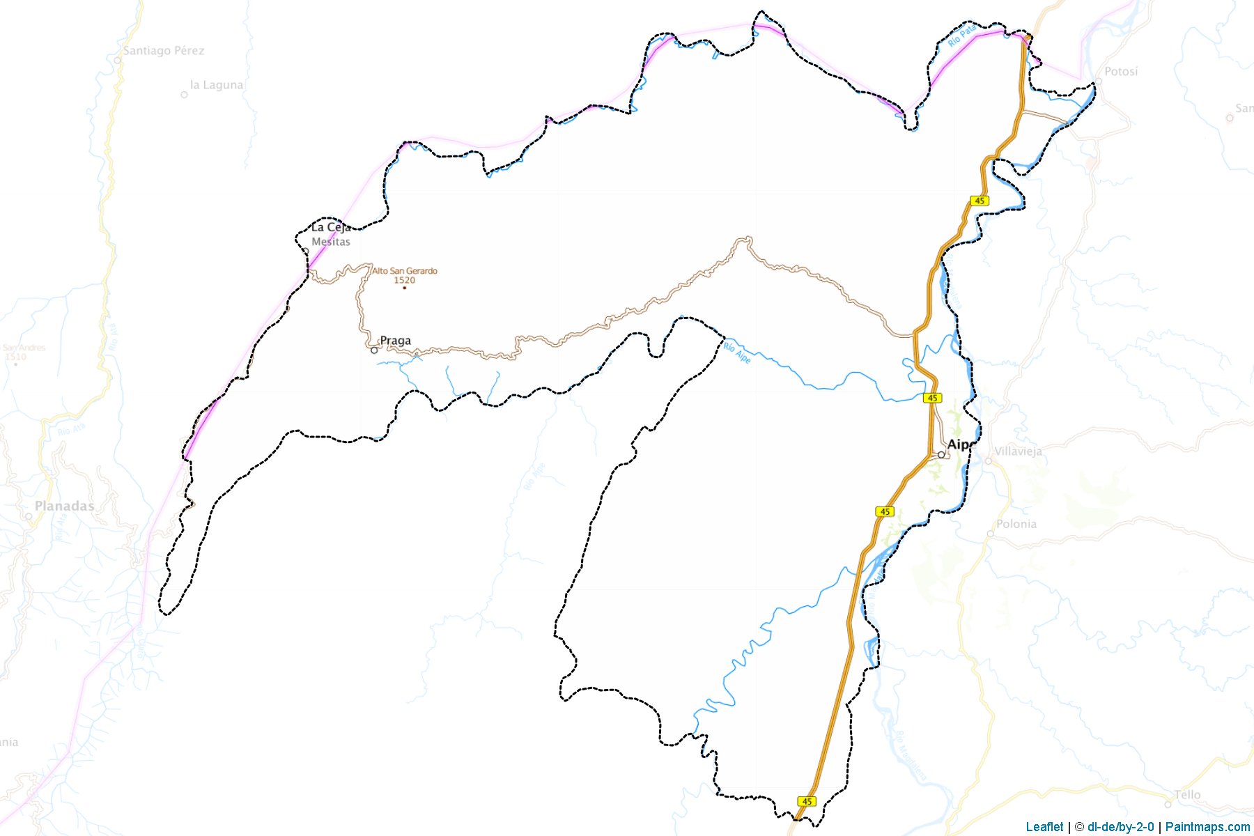 Aipe (Huila) Map Cropping Samples-1