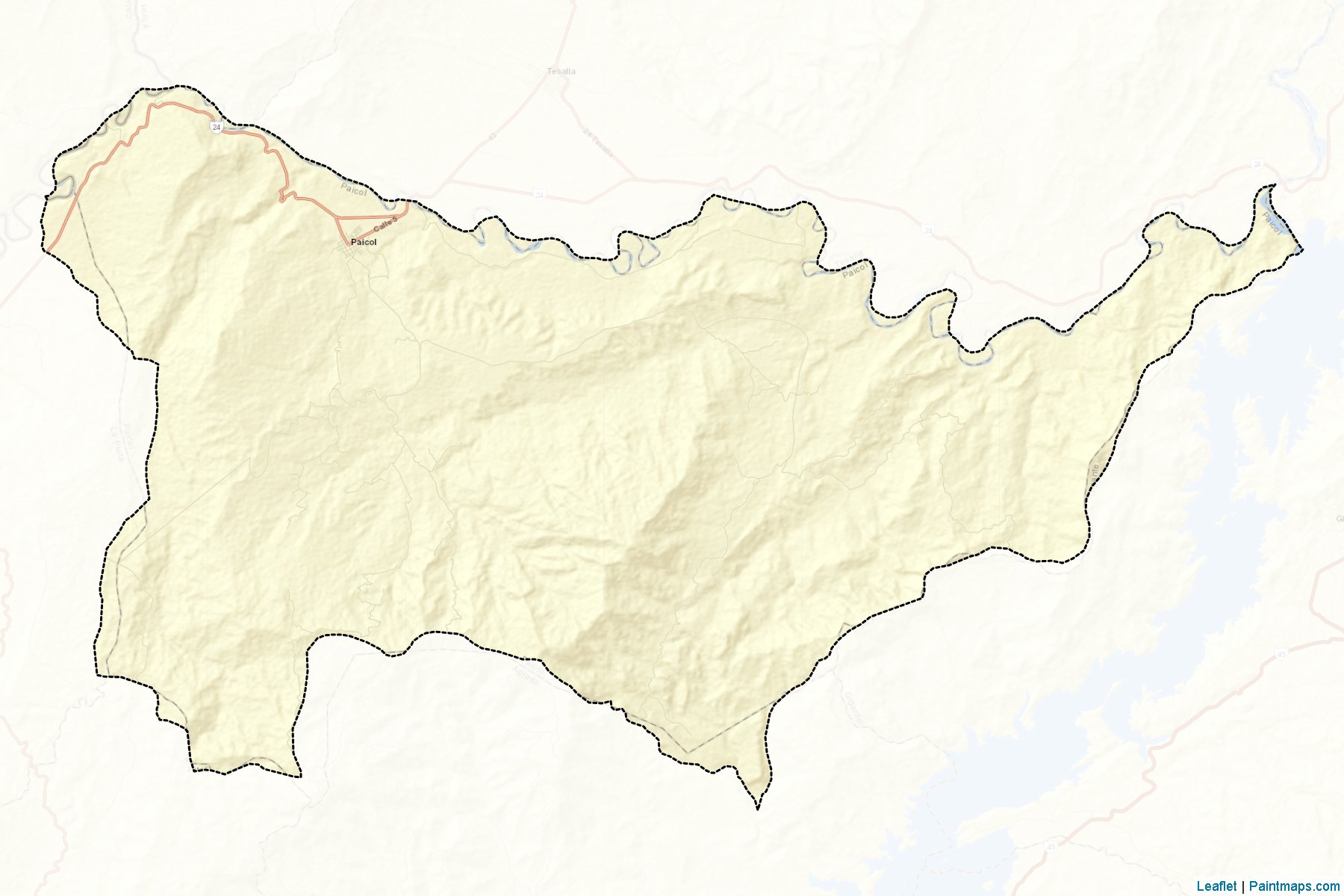 Paicol (Huila) Map Cropping Samples-2