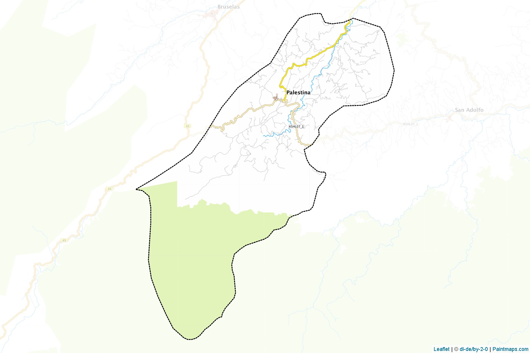 Palestina (Huila) Haritası Örnekleri-1