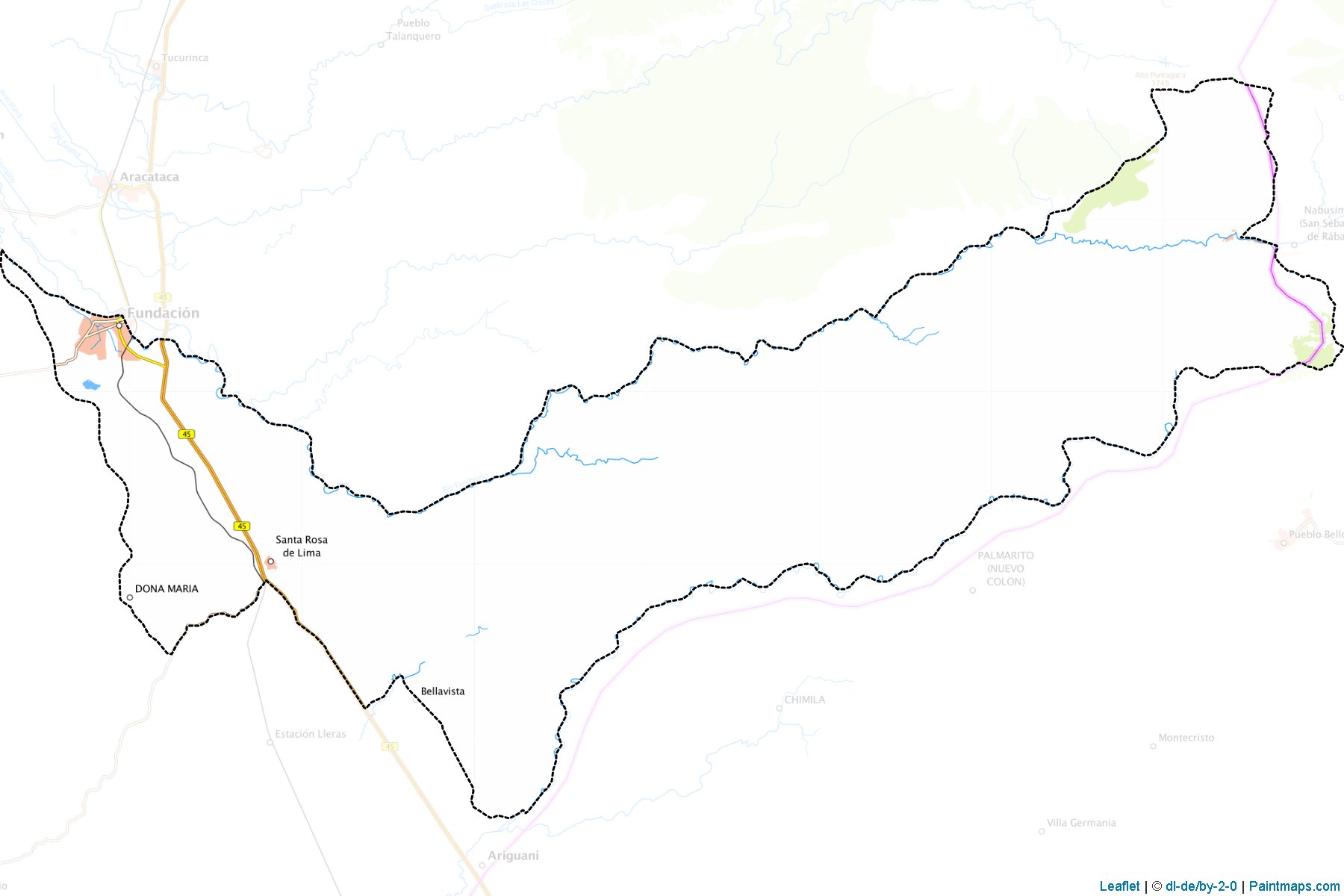 Muestras de recorte de mapas Fundación (Magdalena)-1