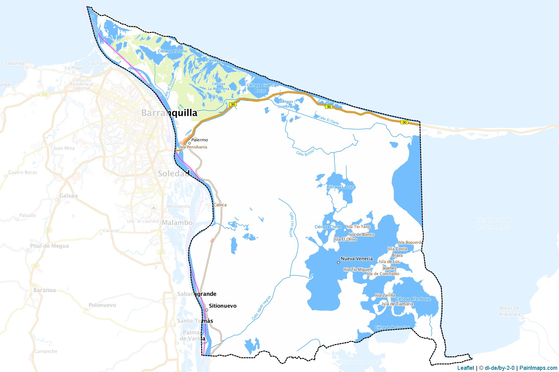 Muestras de recorte de mapas Sitionuevo (Magdalena)-1