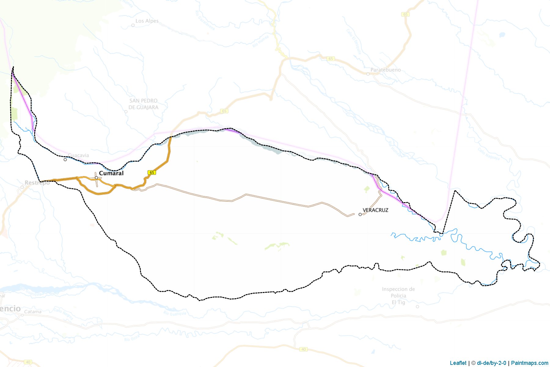 Muestras de recorte de mapas Cumaral (Meta)-1