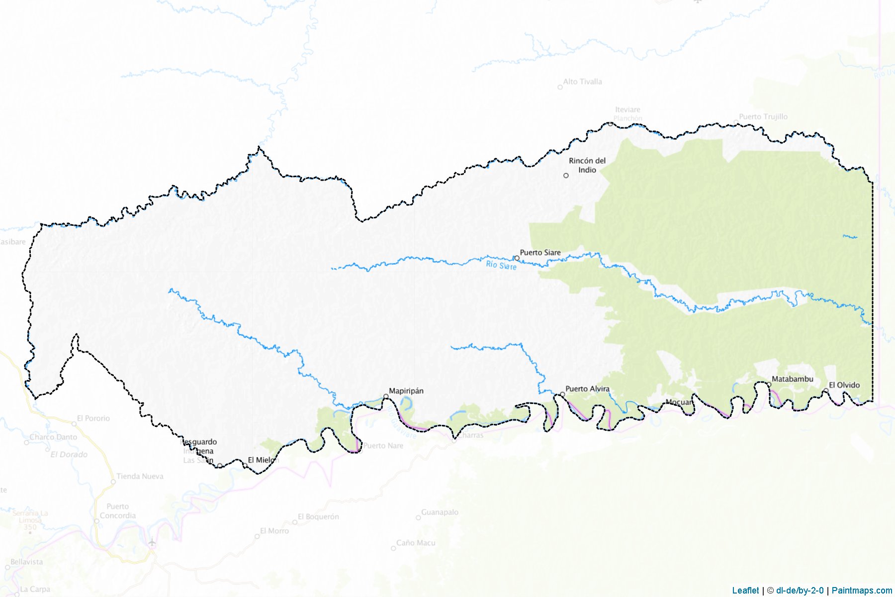 Muestras de recorte de mapas Mapiripán (Meta)-1