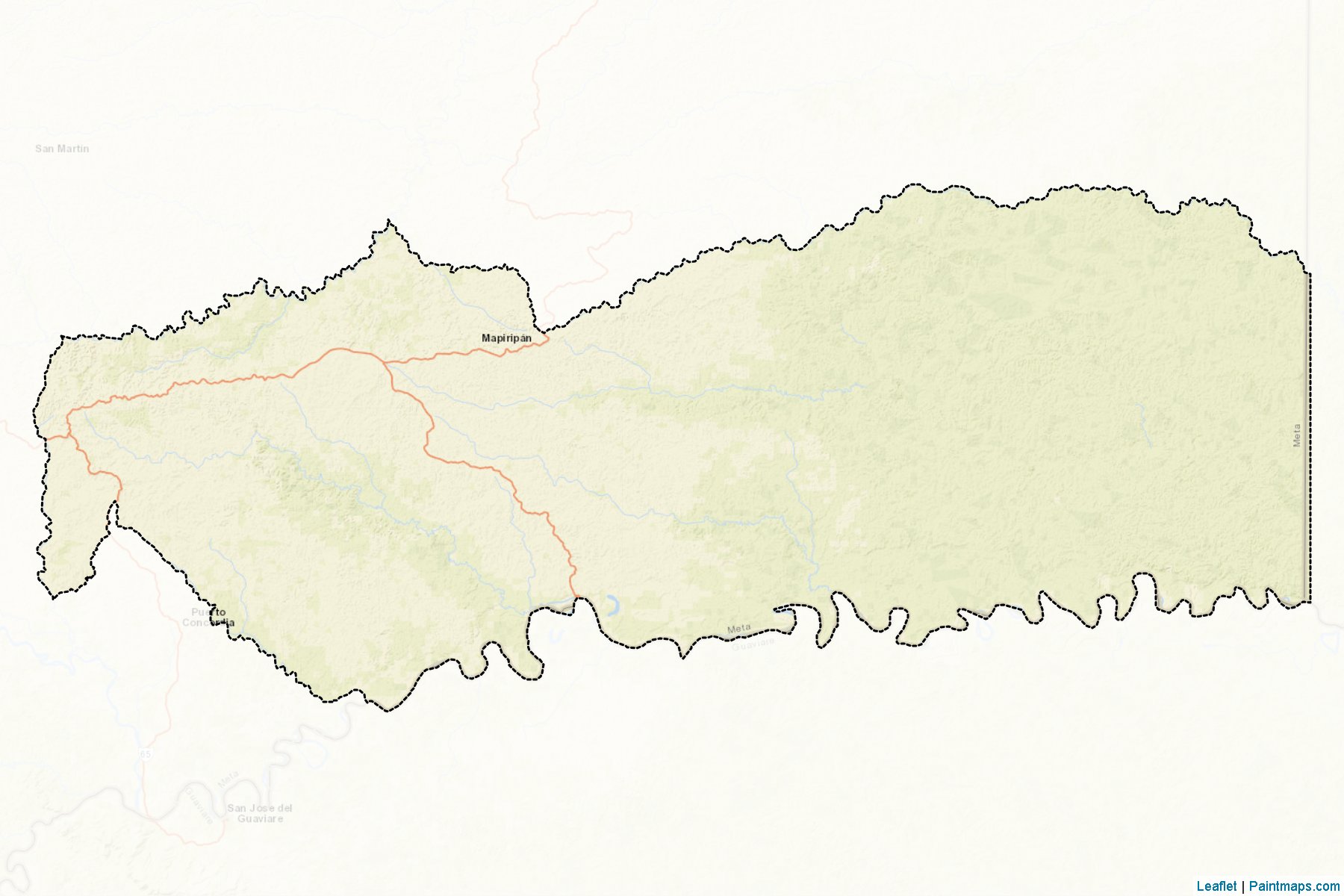 Muestras de recorte de mapas Mapiripán (Meta)-2