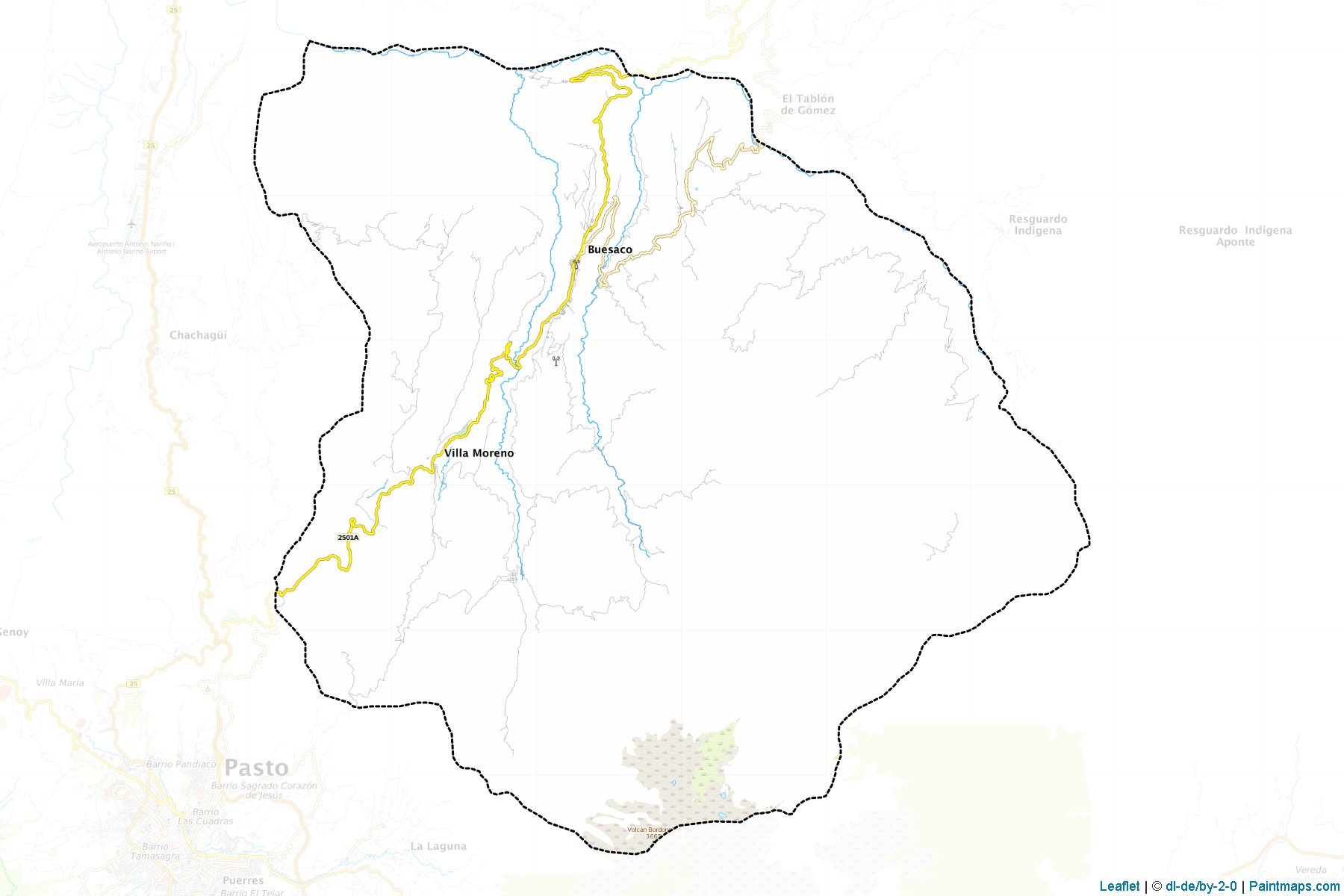 Buesaco (Nariño) Map Cropping Samples-1