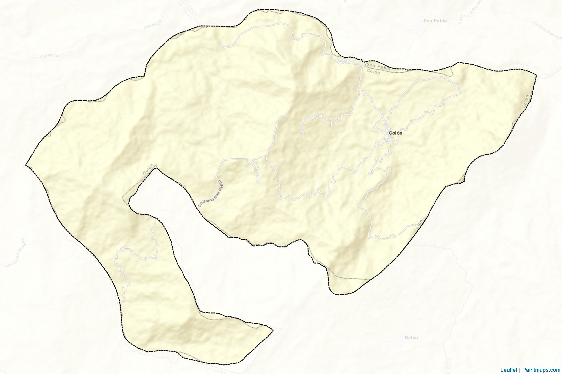 Muestras de recorte de mapas Colón (Nariño)-2