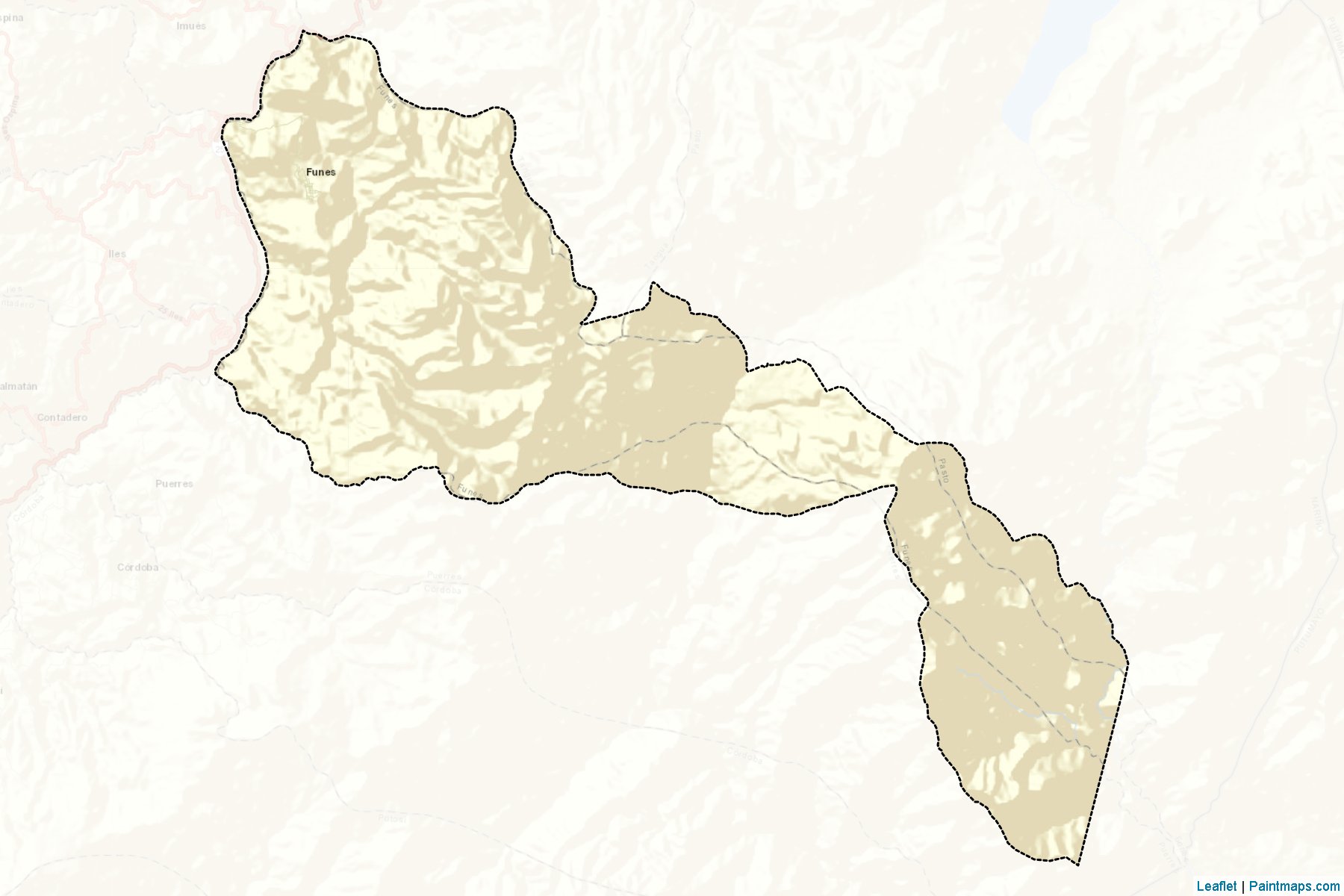 Muestras de recorte de mapas Funes (Nariño)-2