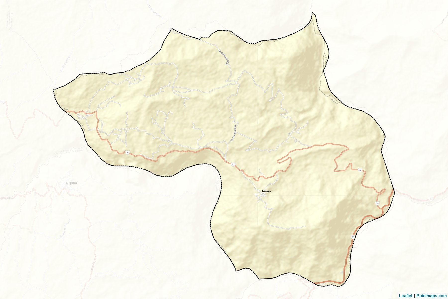 Imués (Nariño) Haritası Örnekleri-2