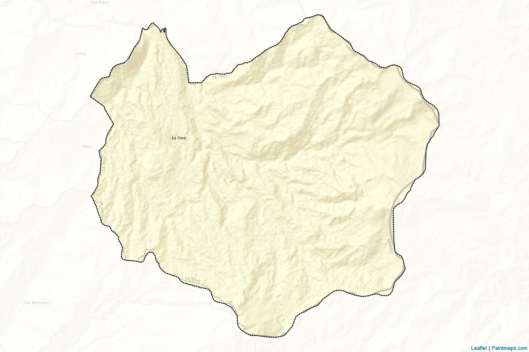 Muestras de recorte de mapas La Cruz (Nariño)-2