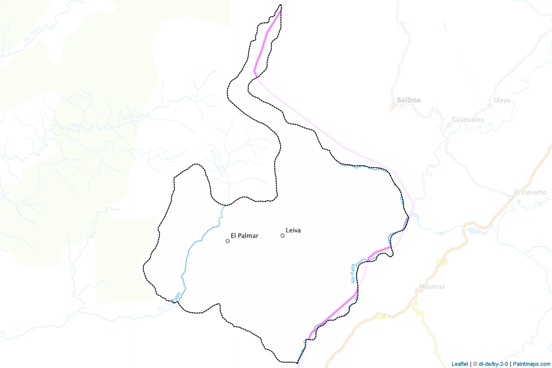 Muestras de recorte de mapas Leiva (Nariño)-1