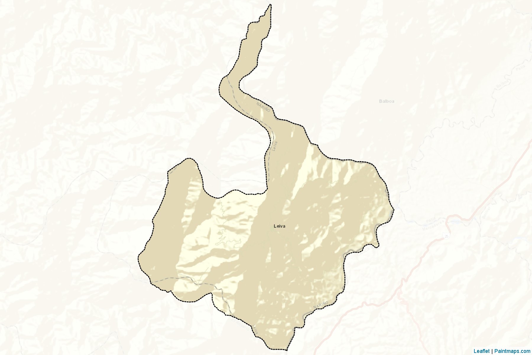 Muestras de recorte de mapas Leiva (Nariño)-2