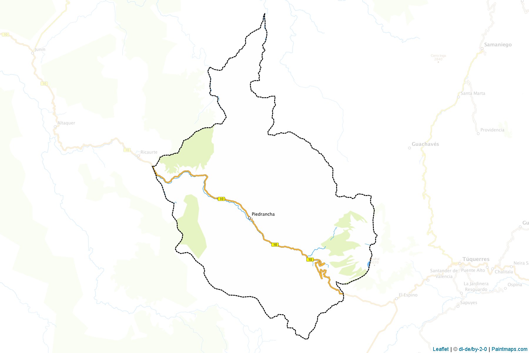 Mallama (Nariño) Haritası Örnekleri-1