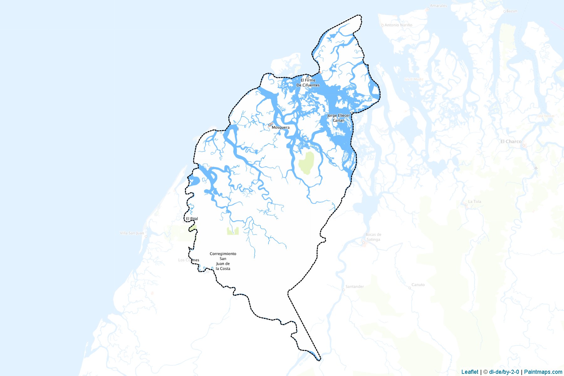 Muestras de recorte de mapas Mosquera (Nariño)-1