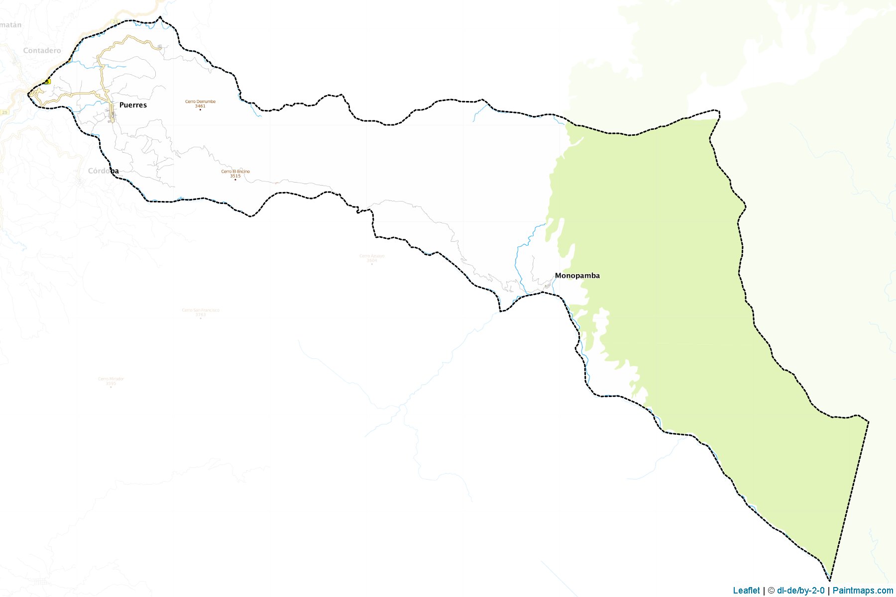 Puerres (Nariño) Map Cropping Samples-1