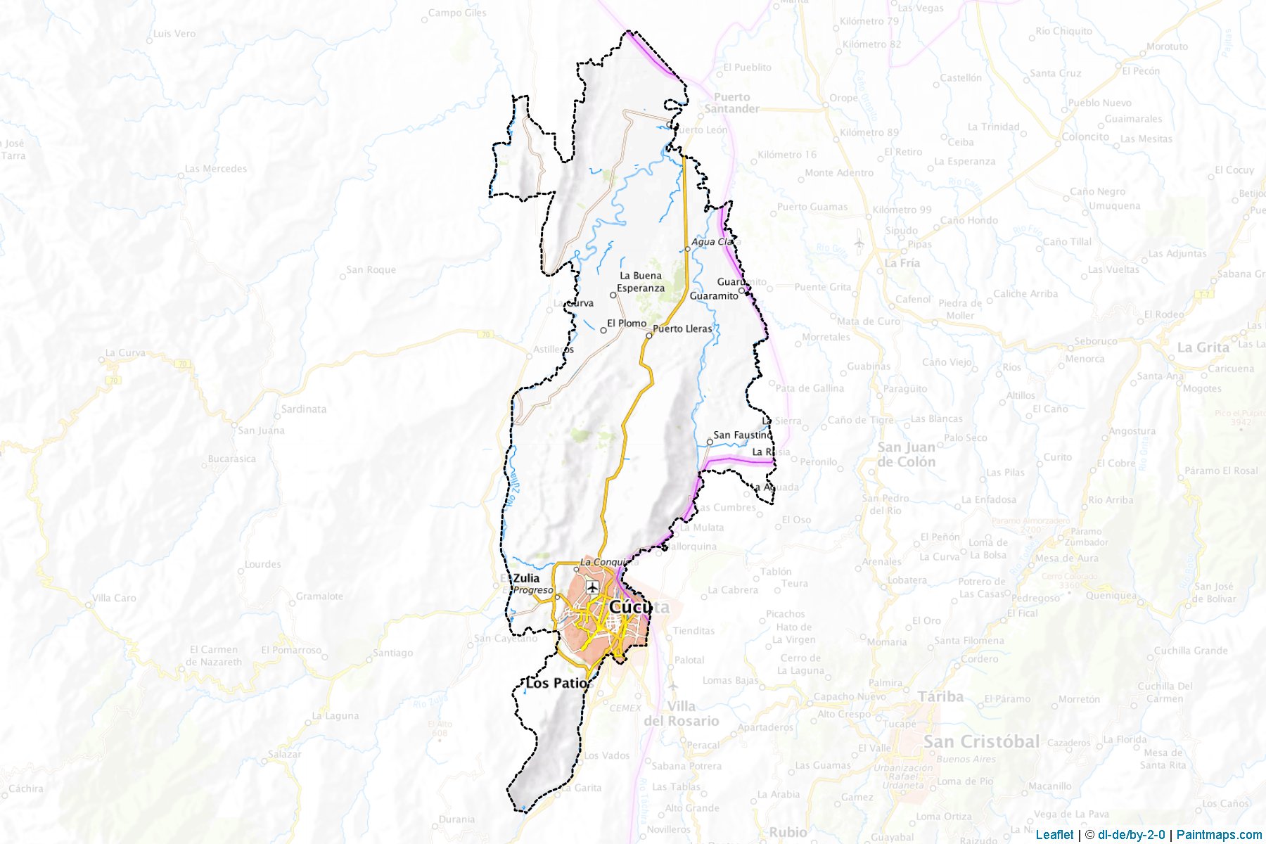 Cúcuta (Norte de Santander) Map Cropping Samples-1