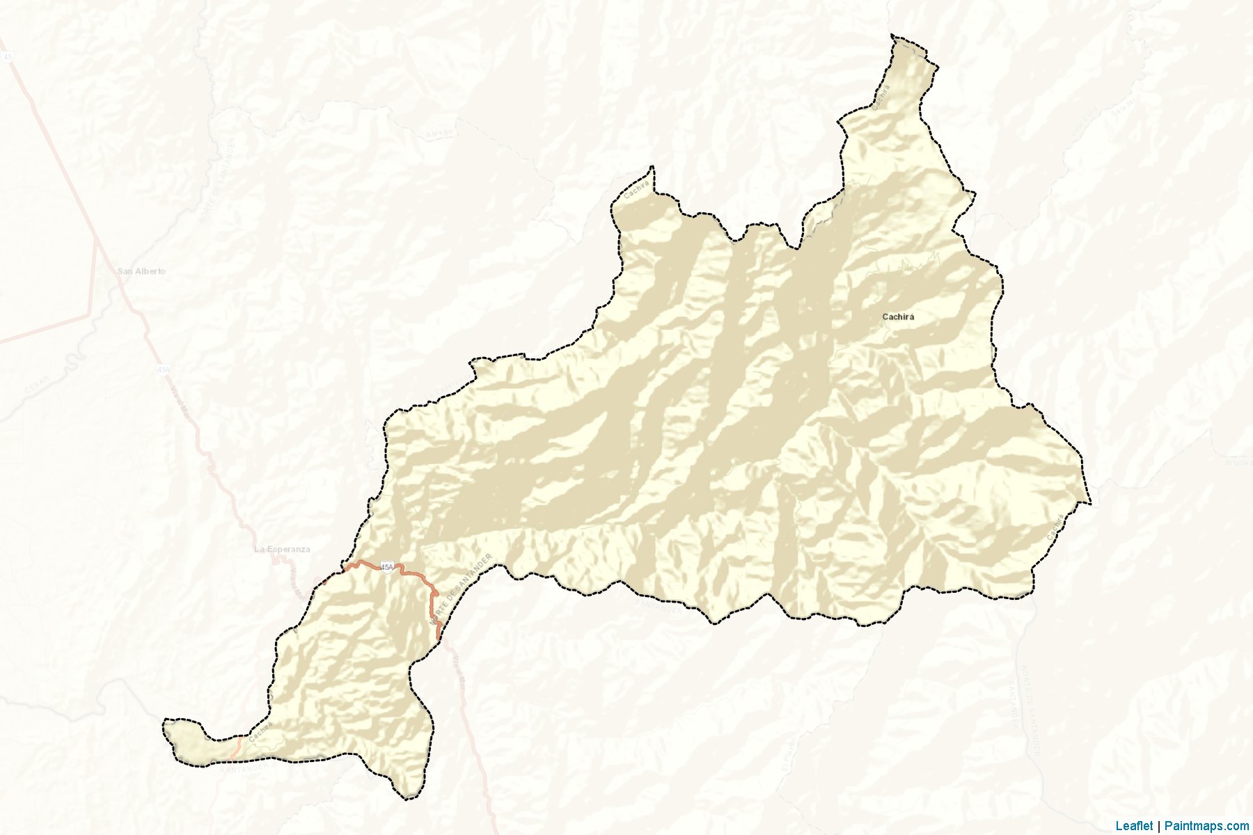 Muestras de recorte de mapas Cáchira (Norte de Santander)-2