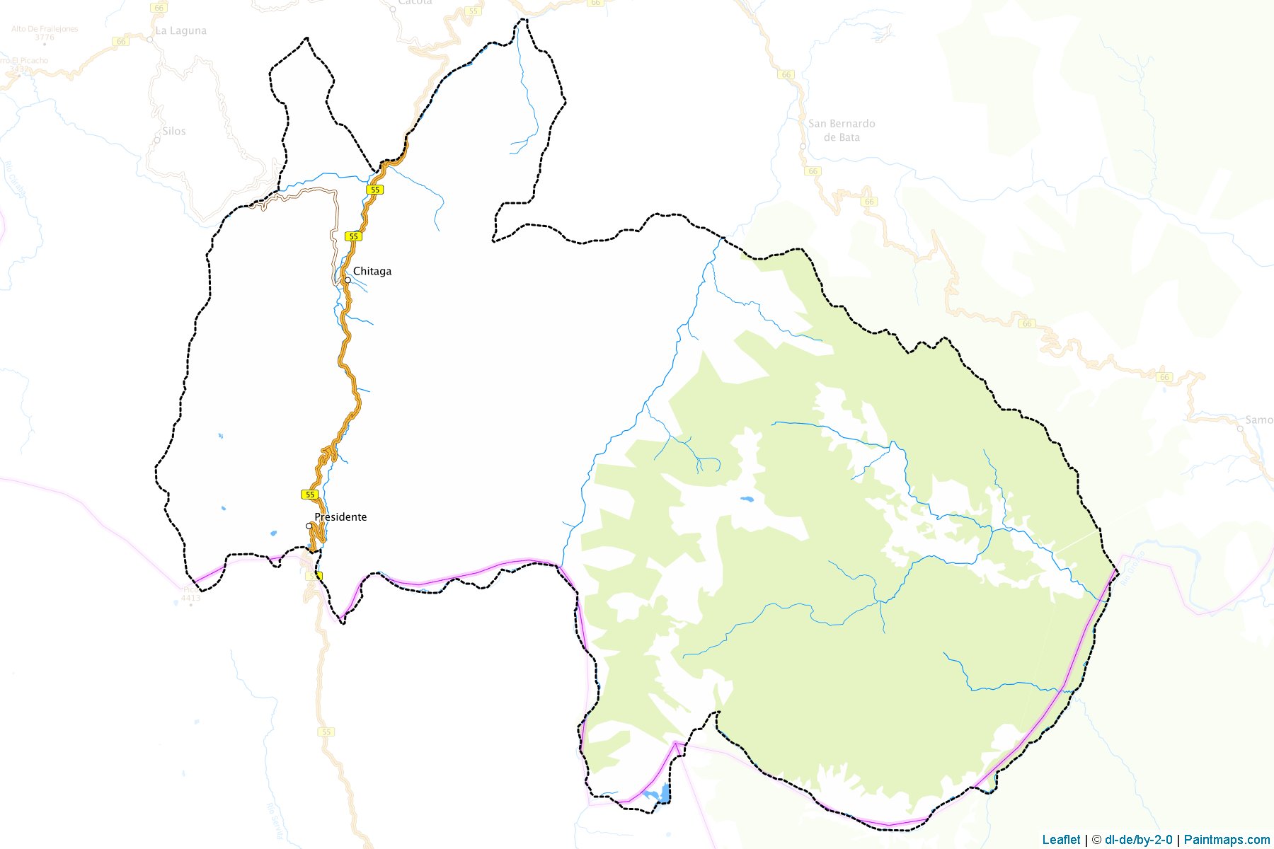 Muestras de recorte de mapas Chitagá (Norte de Santander)-1