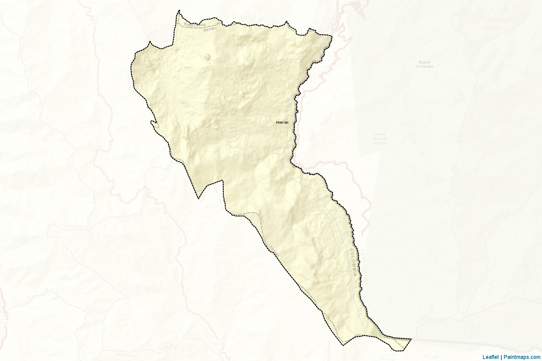 Muestras de recorte de mapas Herrán (Norte de Santander)-2