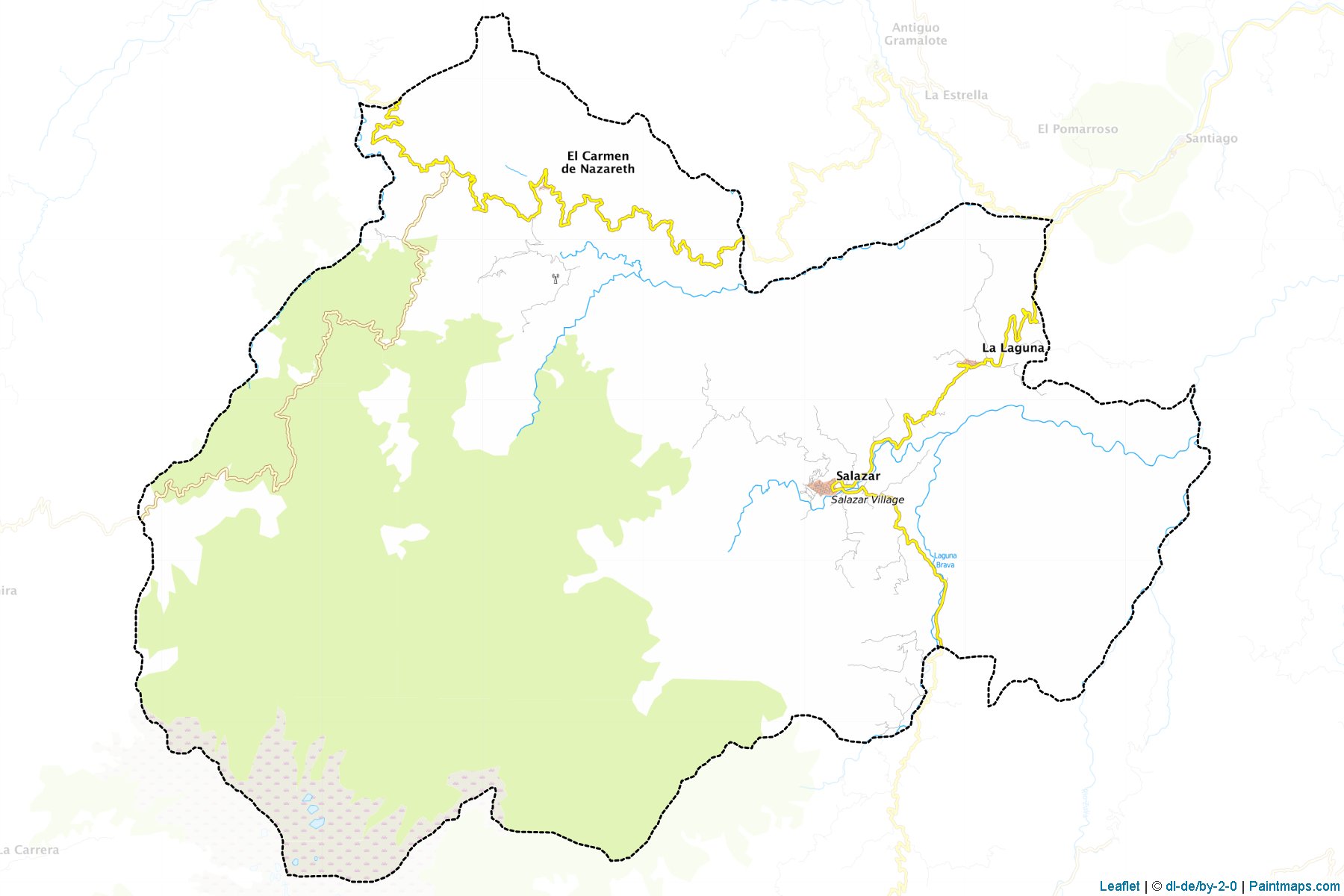 Salazar (Norte de Santander) Map Cropping Samples-1