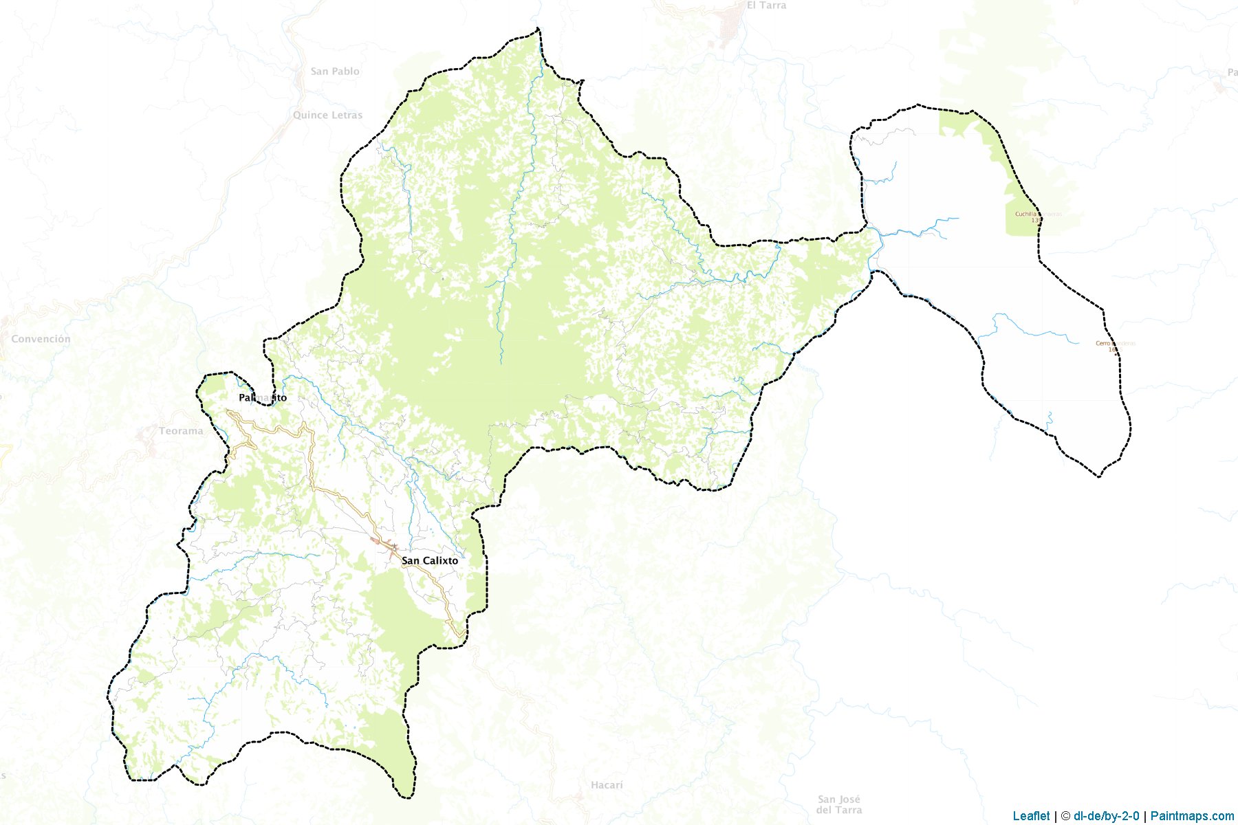 San Calixto (Norte de Santander) Map Cropping Samples-1