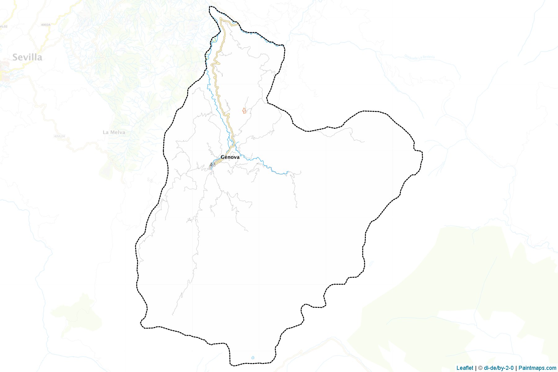 Muestras de recorte de mapas Génova (Quindio)-1