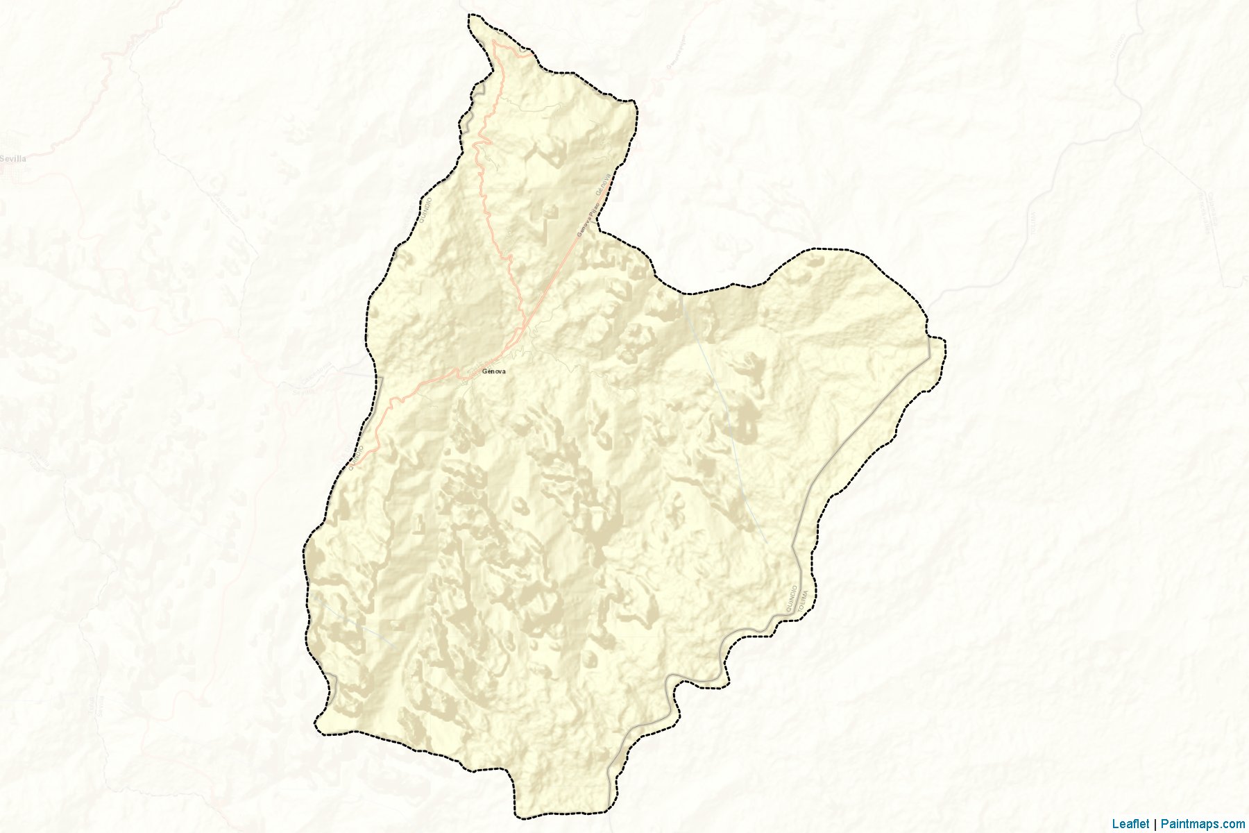 Muestras de recorte de mapas Génova (Quindio)-2